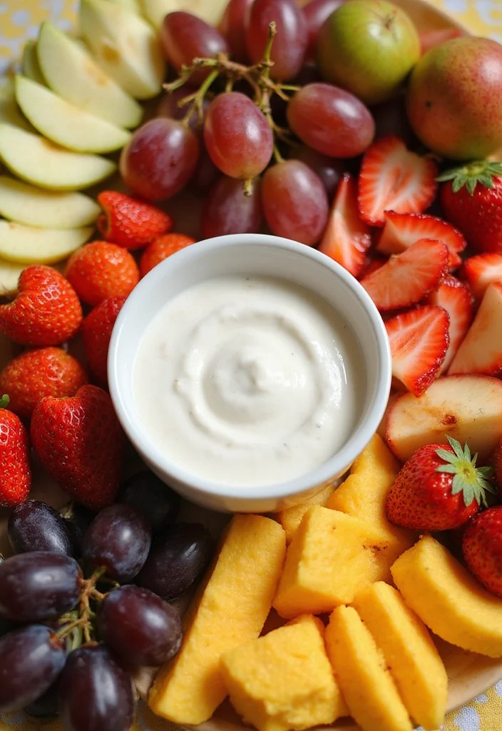 8 Amazing Yoghurt Treats for Kids That Will Make Snack Time Fun! - 6. Yoghurt Fruit Dip 1