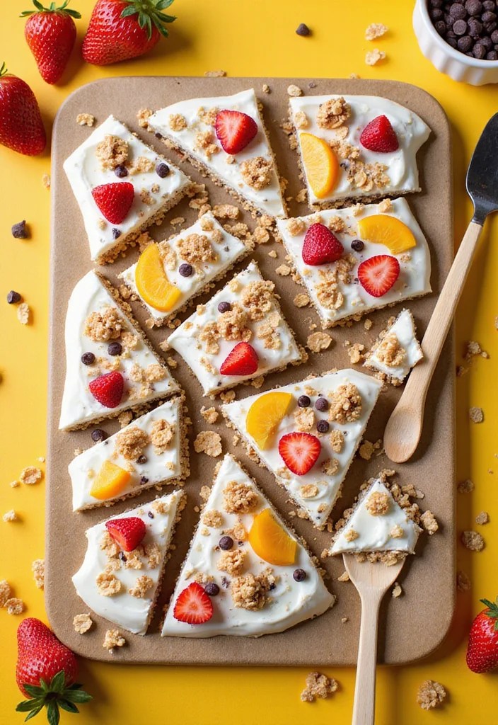 8 Amazing Yoghurt Treats for Kids That Will Make Snack Time Fun! - 7. Yoghurt Bark with Toppings 1