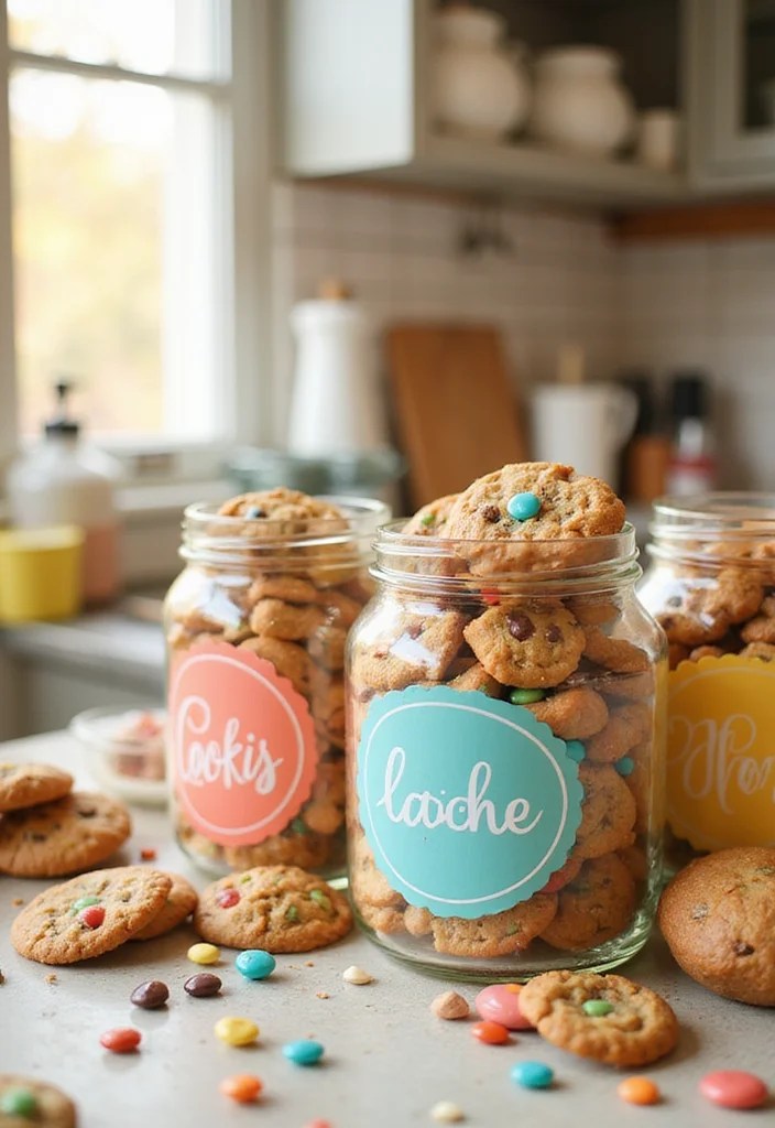 10 Custom Kitchen Labels That Combine Functionality with Style Like Never Before! - 6. Colorful Cursive Labels 1