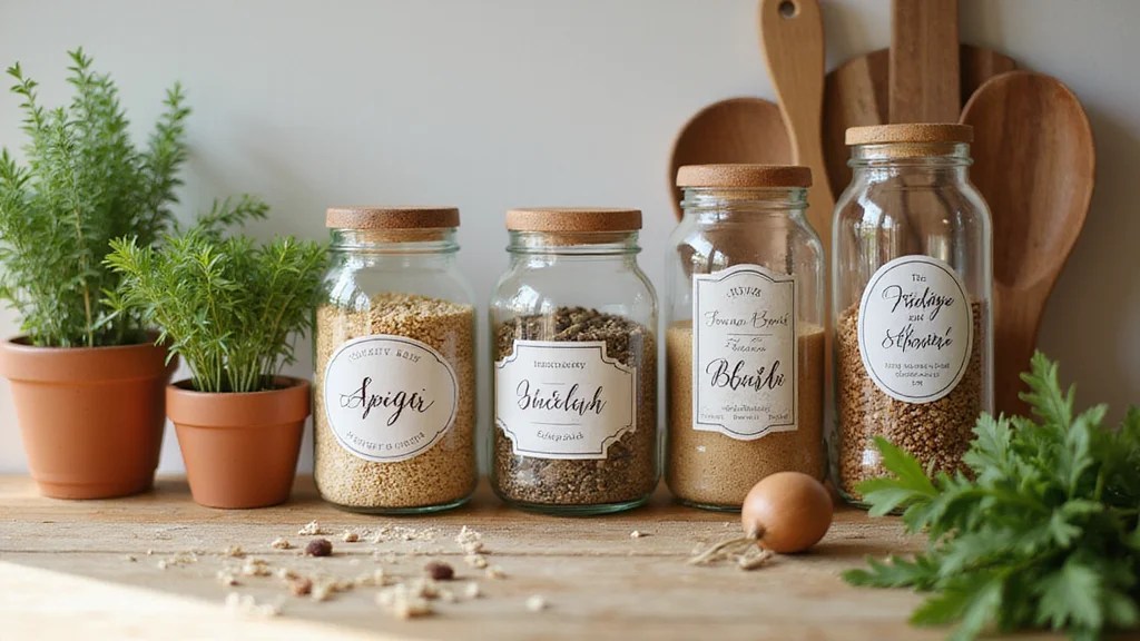 10 Custom Kitchen Labels That Combine Functionality with Style Like Never Before!