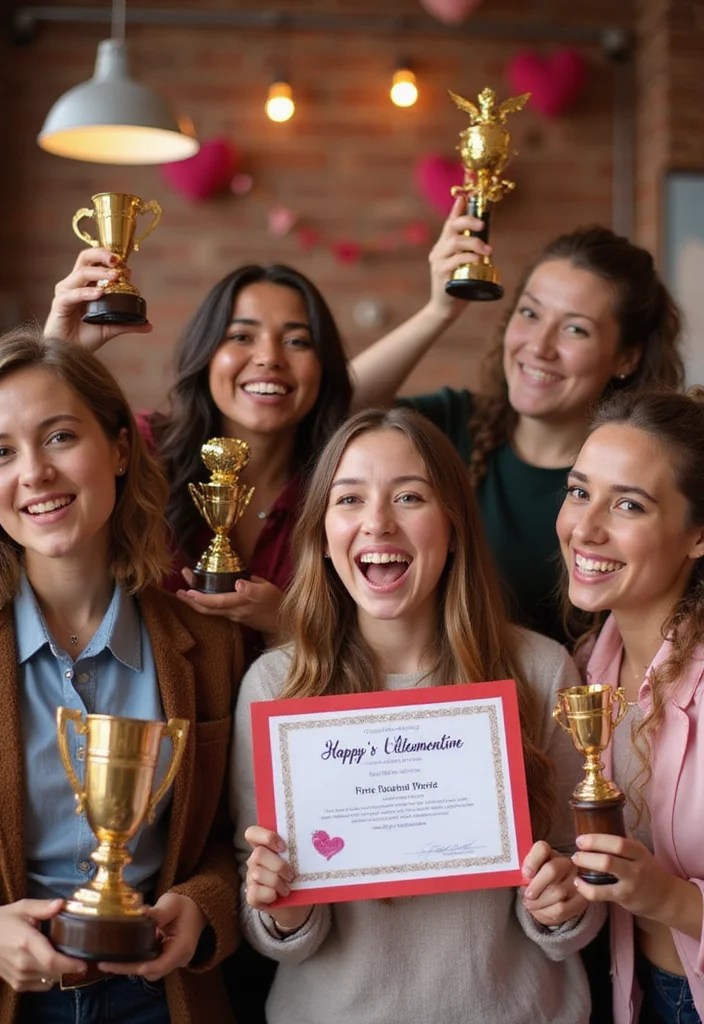 10 Hilariously Fun Galentine Party Game Ideas That Will Have Your Friends Laughing All Night! - 9. Friendship Awards Ceremony 1
