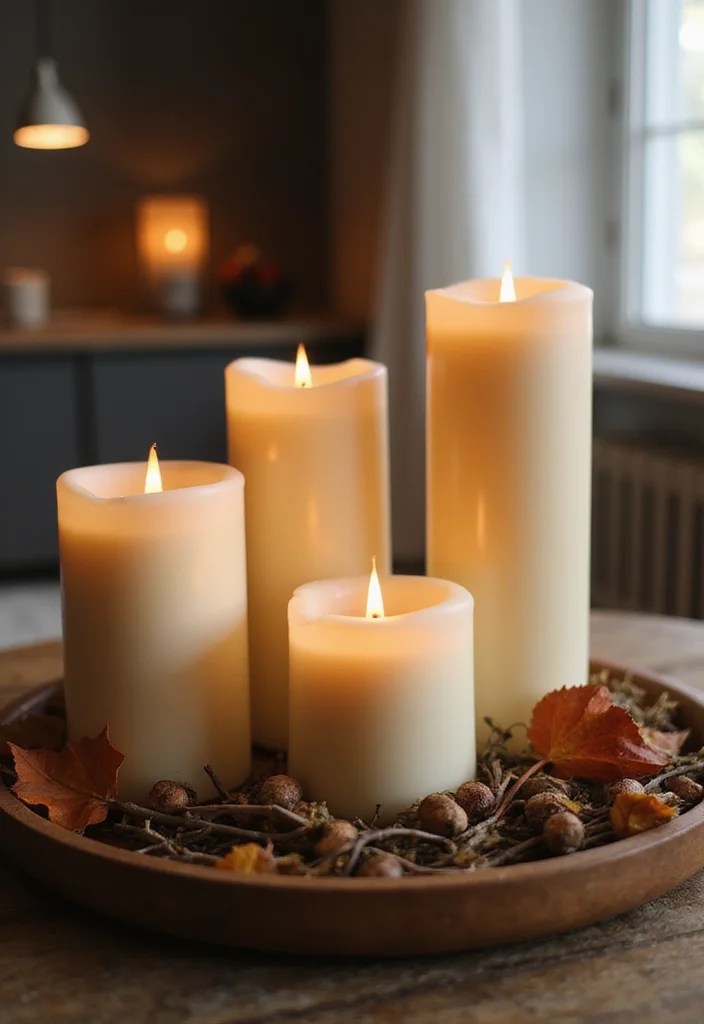 10 Neutral Halloween Decor Ideas That Won’t Scare Off Your Style! - 9. Soft Candle Light 1
