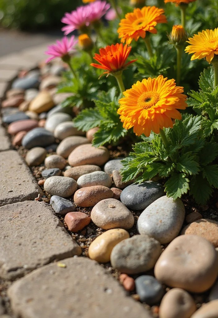 10 Stunning Garden Border Ideas That Will Transform Your Landscape! - 1. Rustic Stone Borders 1