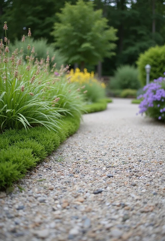 10 Stunning Garden Border Ideas That Will Transform Your Landscape! - 8. Pebble Pathway Borders 1