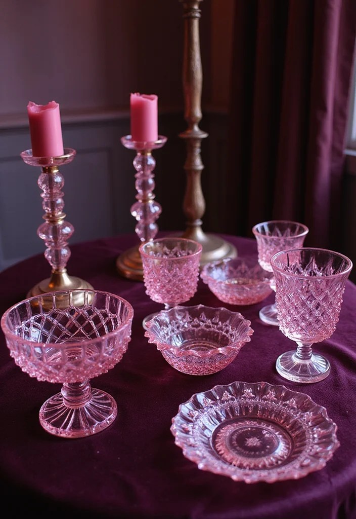 13 Gothic Glam Pink Halloween Decor Trends That Will Elevate Your Spooky Style! - 5. Pink Crystal Accents 1