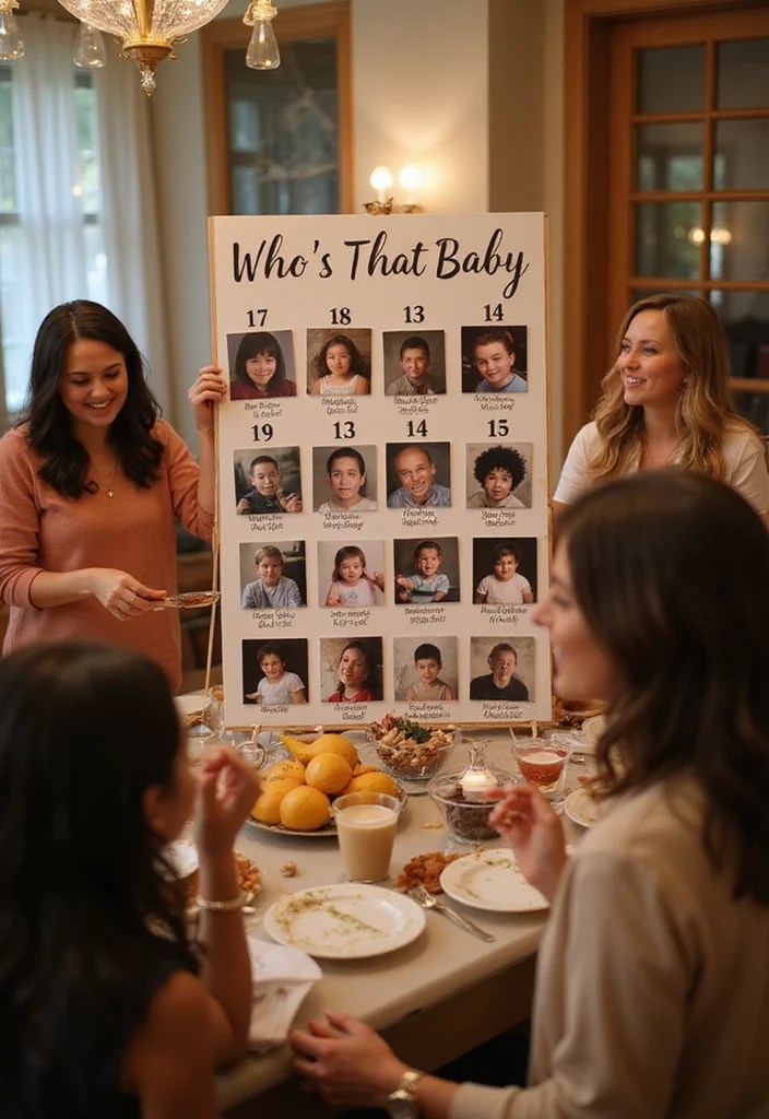 14 Fun Baby Bloom Baby Shower Games That Will Get Everyone Laughing! - 13. Who's That Baby? 1