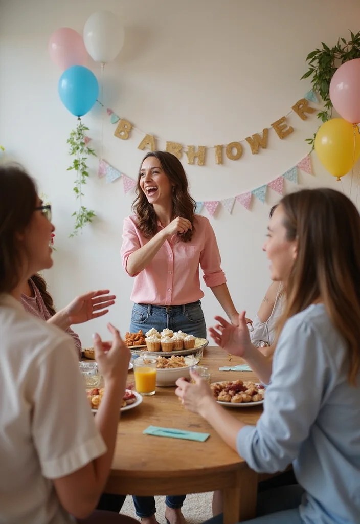 14 Fun Baby Bloom Baby Shower Games That Will Get Everyone Laughing! - 8. Baby Shower Charades 1