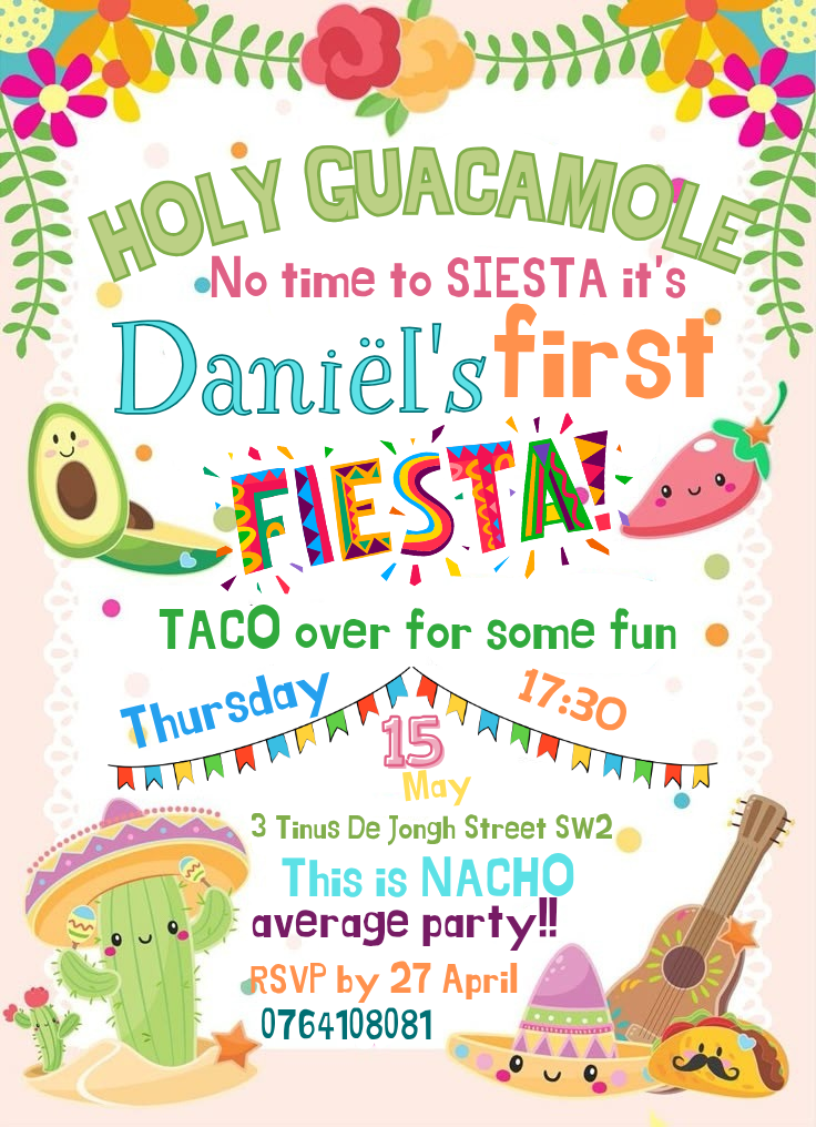 15 Hilarious Birthday Invitations That Will Leave Your Guests in Stitches! - 8. Let’s Taco 'Bout a Party! 1