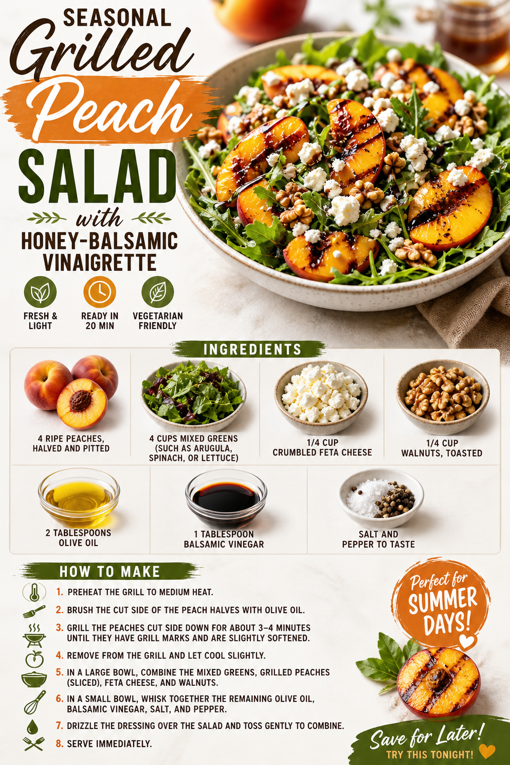 5 Amazing Peach Recipes That Will Transform Your Summer Cooking! - 1. Peach Caprese Salad 1