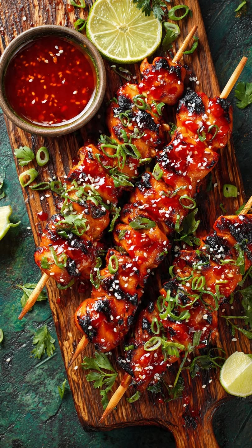 5 Amazing Peach Recipes That Will Transform Your Summer Cooking! - 2. Grilled Peach and Chicken Skewers 1
