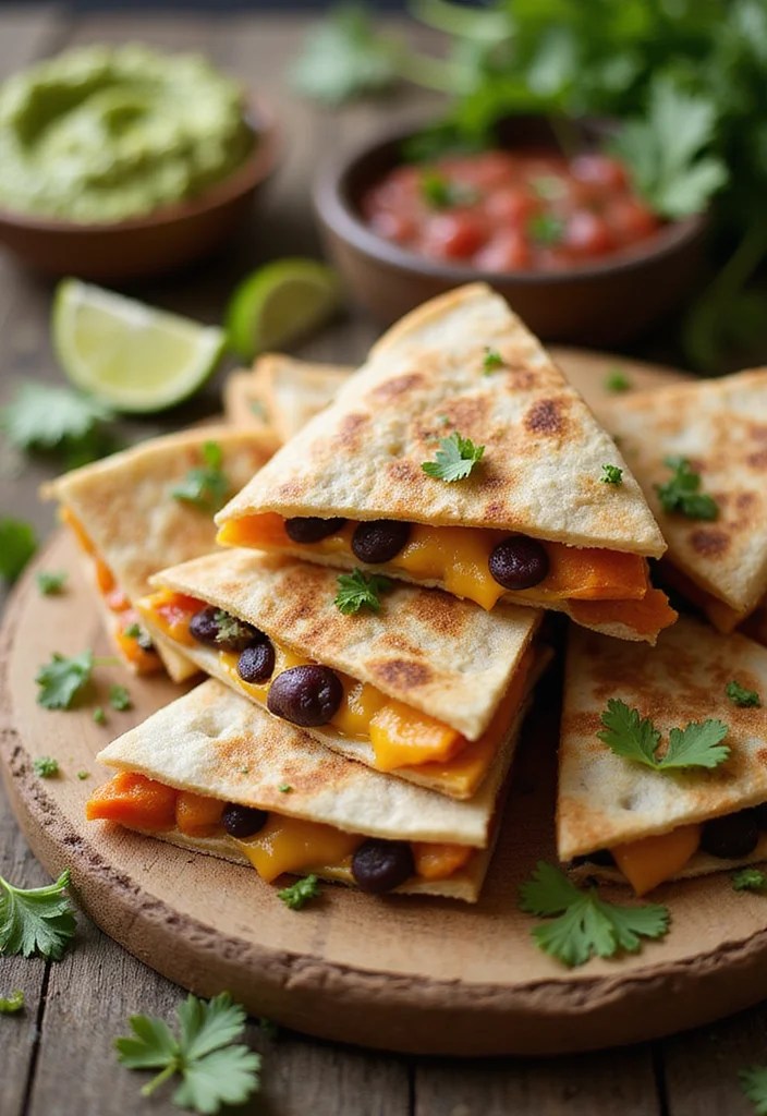 5 Sweet Potato Recipes That Make Healthy Snacking Irresistible (#1 Will Blow Your Mind!) - 4. Sweet Potato and Black Bean Quesadillas 1