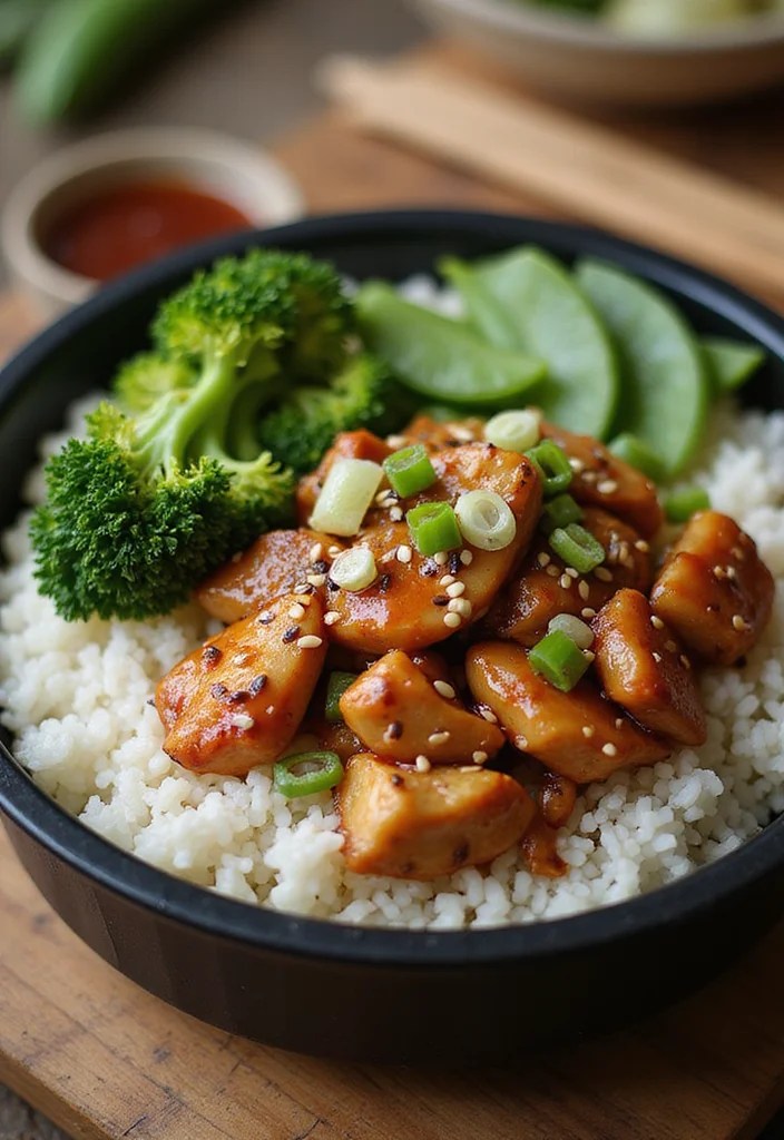 6 Bento Box Meal Ideas That Will Change Your Lunch Game Forever! - 2. Teriyaki Chicken Rice Bowl 1