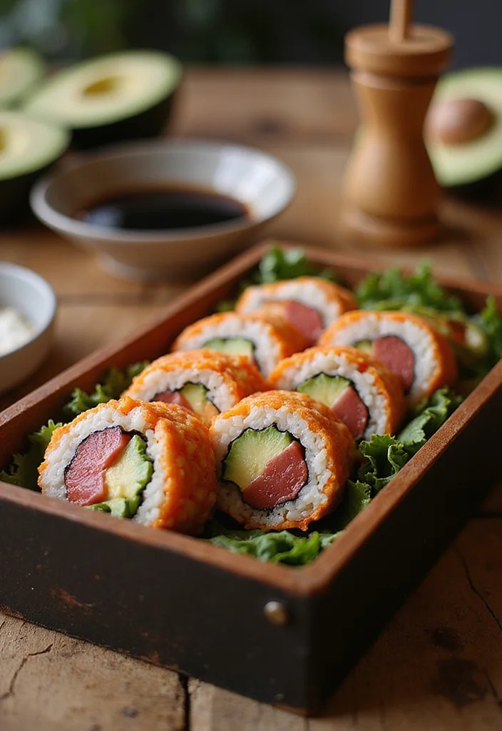 6 Bento Box Meal Ideas That Will Change Your Lunch Game Forever! - 4. Spicy Tuna Sushi Rolls 1