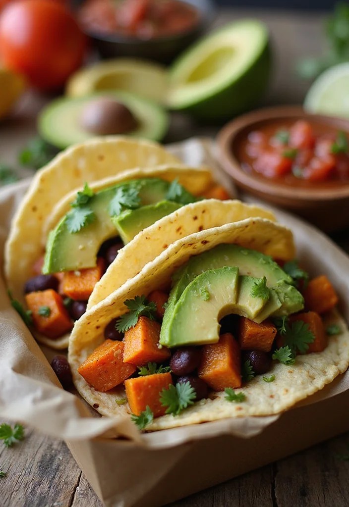 6 Bento Box Meal Ideas That Will Change Your Lunch Game Forever! - 5. Sweet Potato and Black Bean Tacos 1