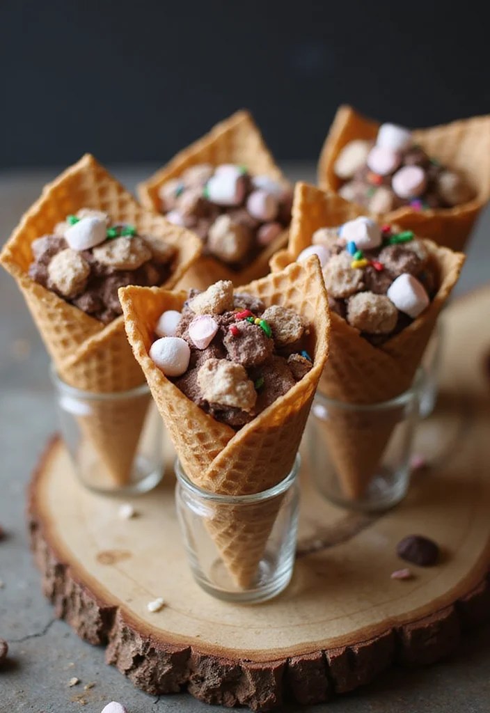 Create Your Own Cocoa Snack Platter: 7 Delicious Combinations You Can't Resist! - 7. Whimsical Cocoa Cones 1