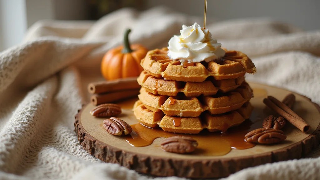 Indulge in Pumpkin Waffles: The Perfect Thanksgiving Breakfast in Bed Recipe!