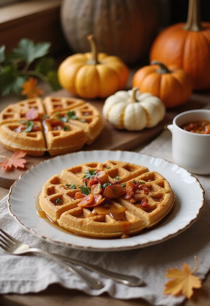 Indulge in Pumpkin Waffles: The Perfect Thanksgiving Breakfast in Bed Recipe! 🧇 - Conclusion: Embrace the Fall with Pumpkin Waffles 1