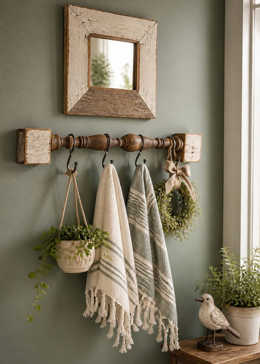 10 Key Holders That Are More Than Just Functional: Transform Your Entryway! - 1. Rustic Wooden Wall Hooks 1