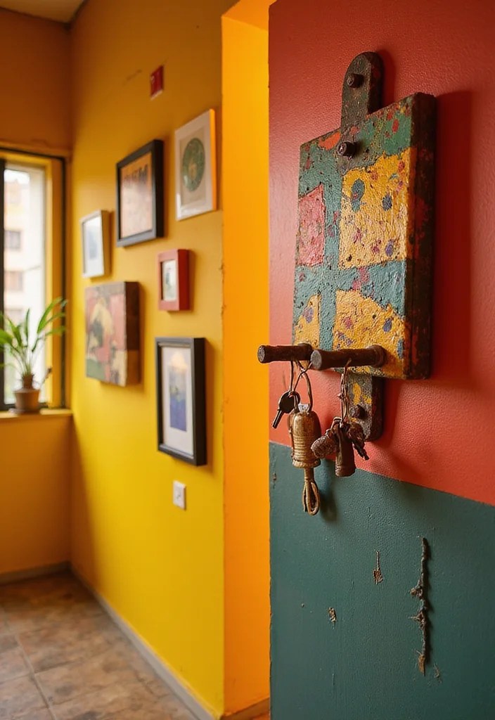 10 Key Holders That Are More Than Just Functional: Transform Your Entryway! - 3. Artistic Wall Art Key Holders 1