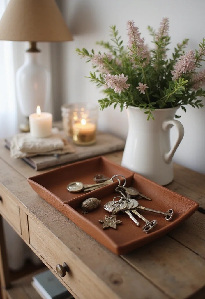 10 Key Holders That Are More Than Just Functional: Transform Your Entryway! - 4. Stylish Leather Key Trays 1
