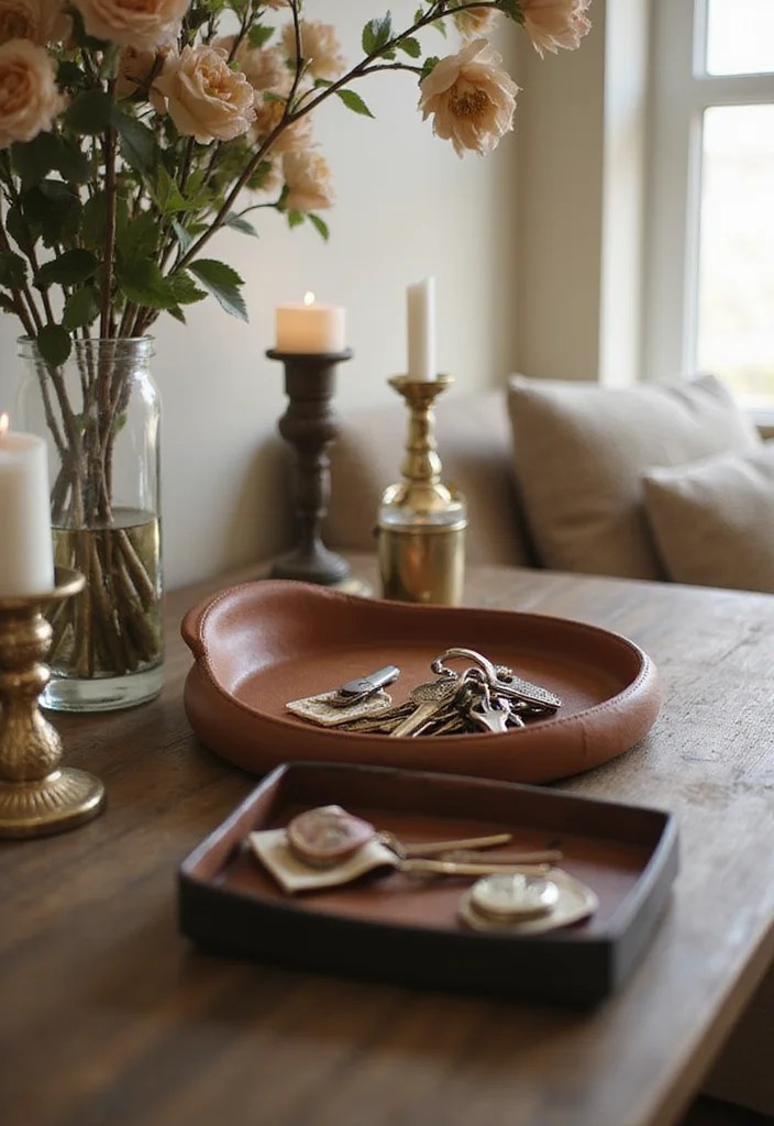 10 Key Holders That Are More Than Just Functional: Transform Your Entryway! - 4. Stylish Leather Key Trays 2