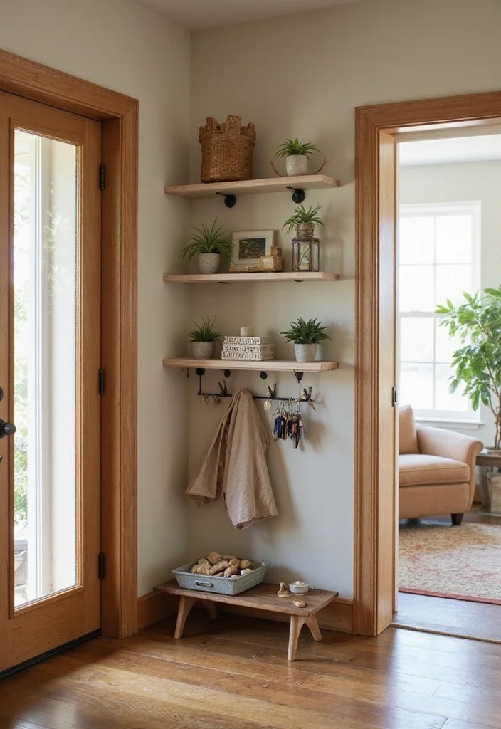 10 Key Holders That Are More Than Just Functional: Transform Your Entryway! - 8. Multi-Functional Key Holder Shelves 1