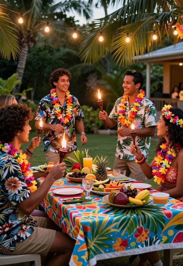 12 Unforgettable Monthly Party Themes You Need to Try This Year (Number 7 is a Game Changer!) - 1. Tropical Luau Escape 1