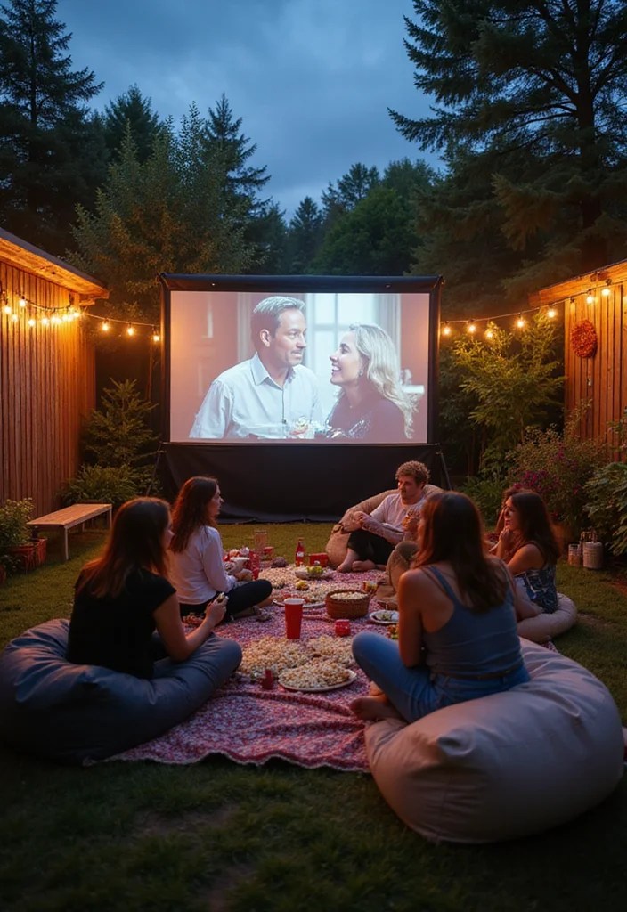 12 Unforgettable Monthly Party Themes You Need to Try This Year (Number 7 is a Game Changer!) - 5. Outdoor Movie Night 1