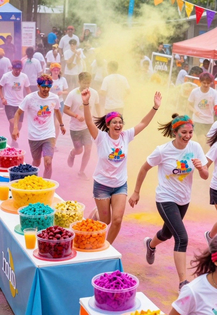 12 Unforgettable Monthly Party Themes You Need to Try This Year (Number 7 is a Game Changer!) - 9. Color Run Party 1