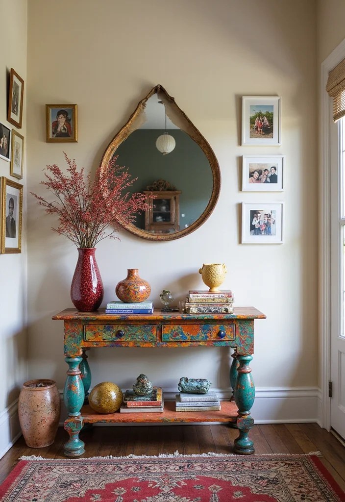 14 Eclectic Furniture Finds That Will Make Your Home Unforgettable! - 10. Funky Console Table 1