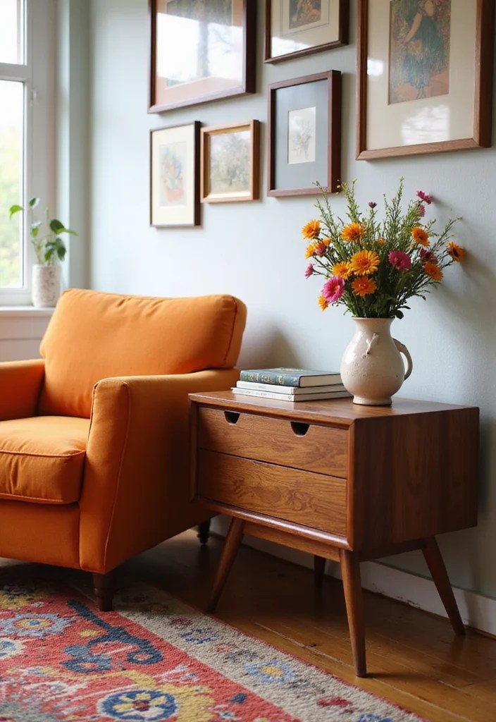 14 Eclectic Furniture Finds That Will Make Your Home Unforgettable! - 2. Mid-Century Modern Side Table 1