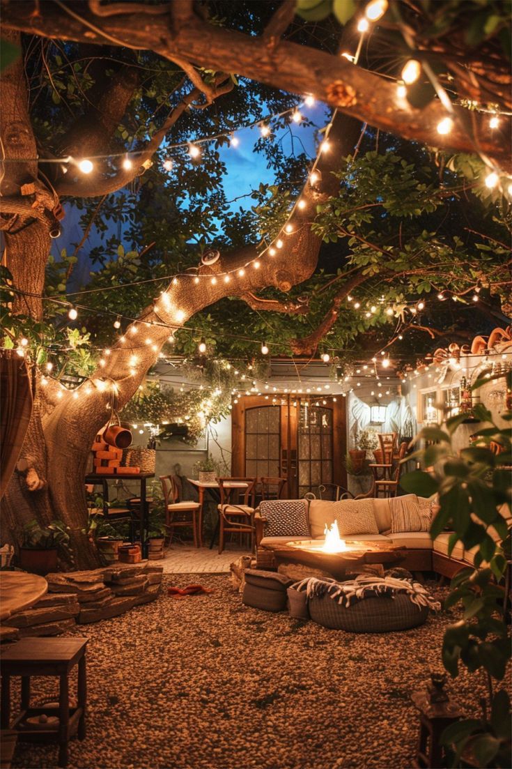 15 Stunning String Lights Outdoor Ideas That'll Transform Your Backyard into a Magical Oasis! - 12. Rustic Ladder Display 1