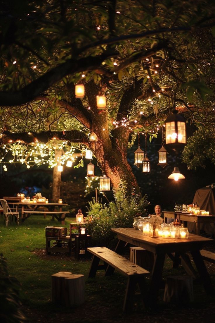 15 Stunning String Lights Outdoor Ideas That'll Transform Your Backyard into a Magical Oasis! - 3. Tree Wrapping 1