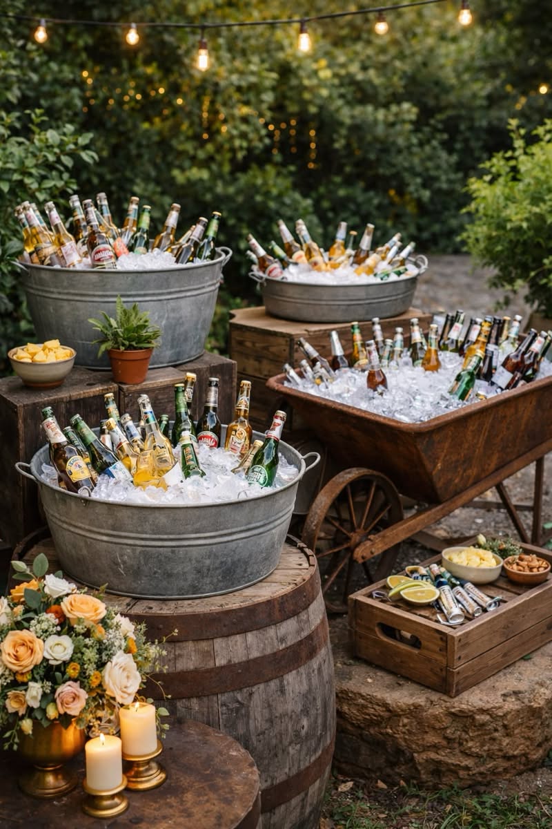 15 Stunning String Lights Outdoor Ideas That'll Transform Your Backyard into a Magical Oasis! - 8. Wine Barrel Decor 1