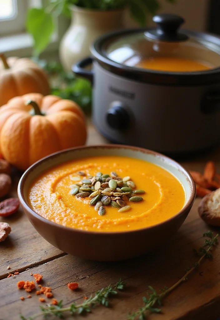 5 Easy Crock Pot Soup Recipes That'll Make You Feel All Warm Inside! - 5. Spicy Butternut Squash Soup 1