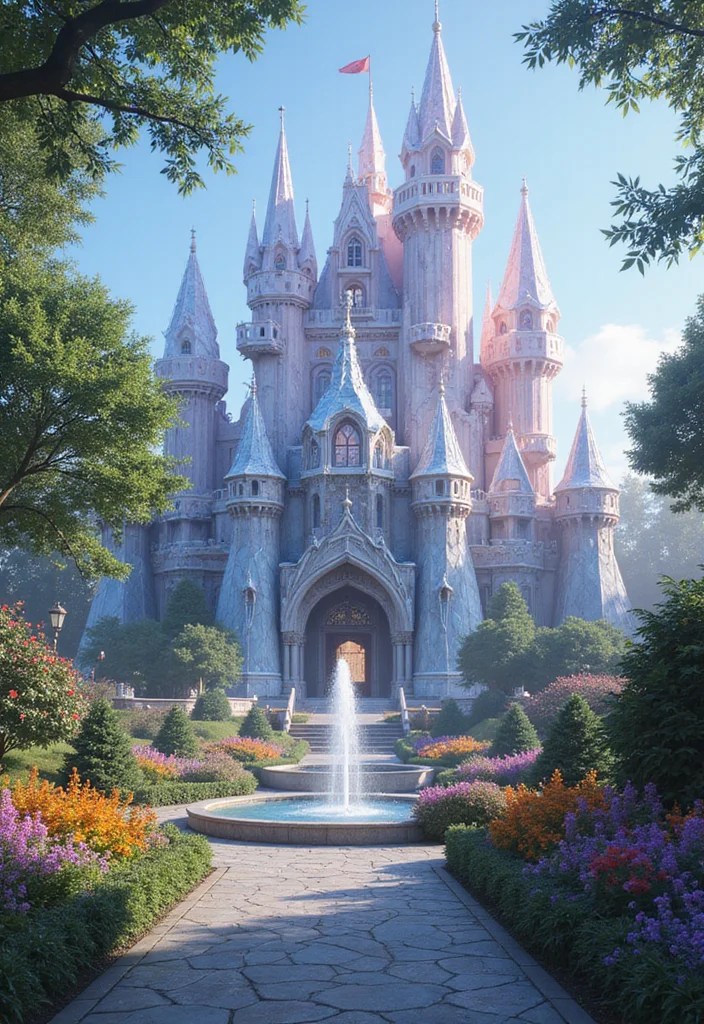 Explore 14 Enchanted Fantasy Castle Builds in Bloxburg That Will Captivate You! - 1. The Crystal Palace 1