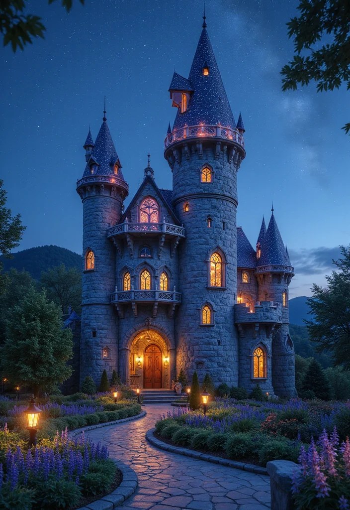 Explore 14 Enchanted Fantasy Castle Builds in Bloxburg That Will Captivate You! - 10. The Celestial Castle 2