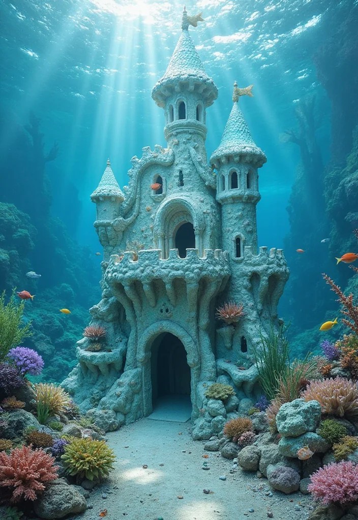 Explore 14 Enchanted Fantasy Castle Builds in Bloxburg That Will Captivate You! - 4. The Mermaid's Castle 1