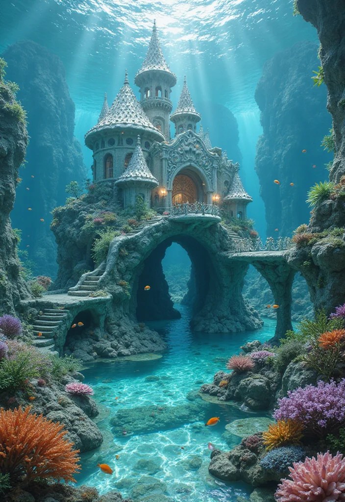 Explore 14 Enchanted Fantasy Castle Builds in Bloxburg That Will Captivate You! - 4. The Mermaid's Castle 2