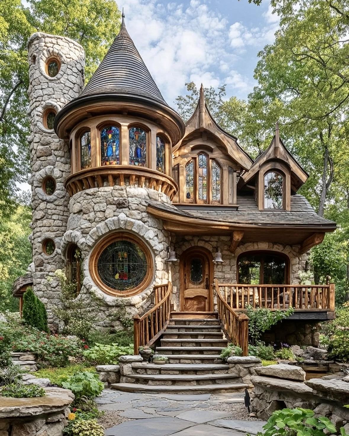 Explore 14 Enchanted Fantasy Castle Builds in Bloxburg That Will Captivate You! - 8. The Fairytale Cottage Castle 2