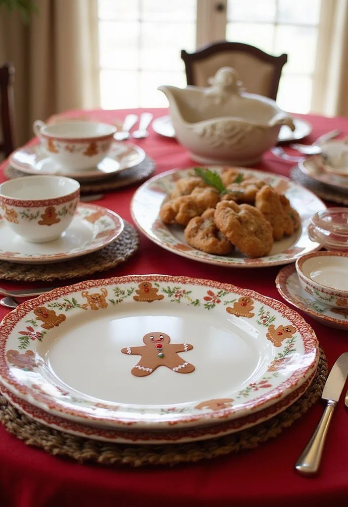 Gingerbread Kitchen Decor Ideas: Sweeten Up Your Space this Holiday Season! - 7. Gingerbread-Themed Serving Ware 1