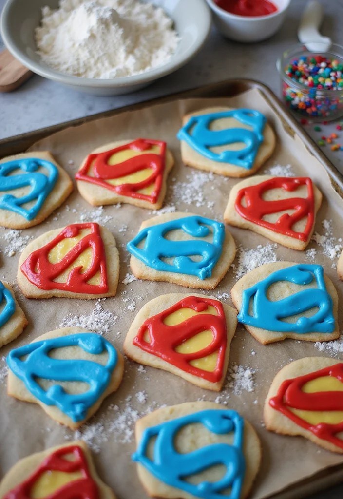 10 Fun Superhero Cookie Recipes Your Kids Will Beg to Make (Watch Out for #4!) - 1. Superman Sugar Cookies 1