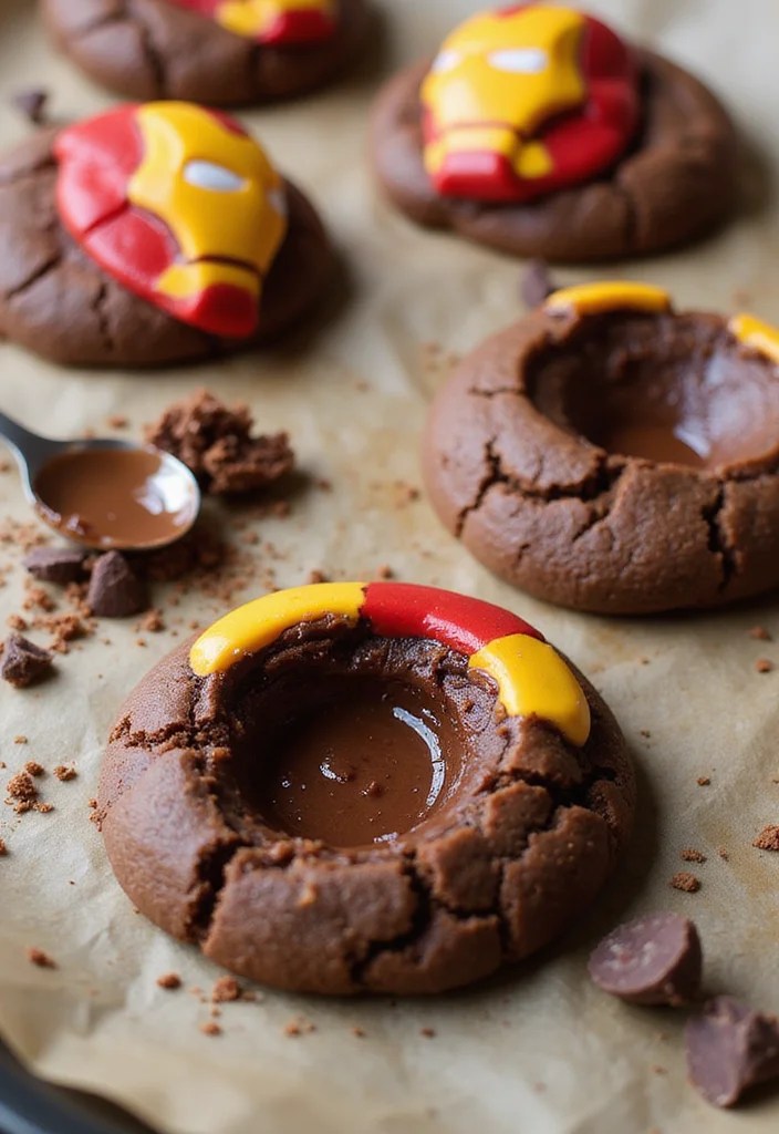 10 Fun Superhero Cookie Recipes Your Kids Will Beg to Make (Watch Out for #4!) - 5. Iron Man Molten Lava Cookies 1