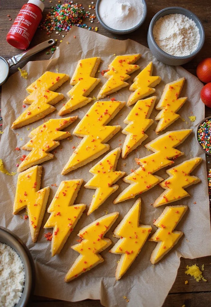 10 Fun Superhero Cookie Recipes Your Kids Will Beg to Make (Watch Out for #4!) - 6. The Flash Lightning Bolt Cookies 1
