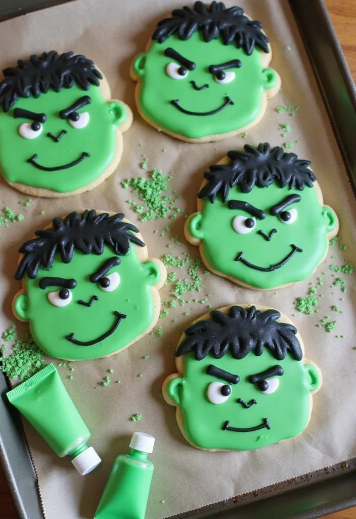 10 Fun Superhero Cookie Recipes Your Kids Will Beg to Make (Watch Out for #4!) - 7. Hulk Smash Cookies 1