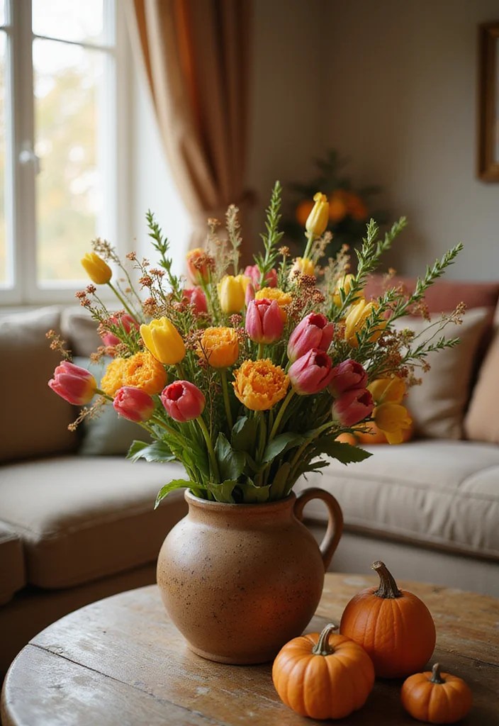 Pretty Flowers at Home: Tulips, Lilies, Wildflowers & Easy Care Tips - 4. Seasonal Arrangements: Reflect Nature’s Beauty 1