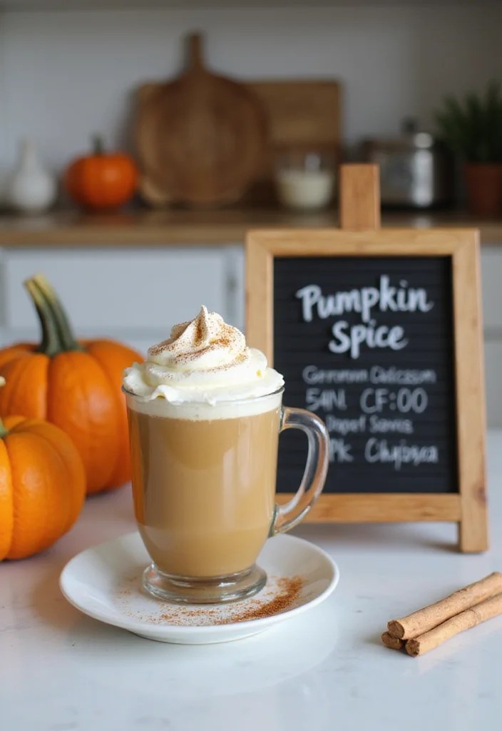 Pumpkin Spice Latte Recipe: Cozy Homemade PSL, Pumpkin Spice Creamer & Syrup - Nutritional Information 1