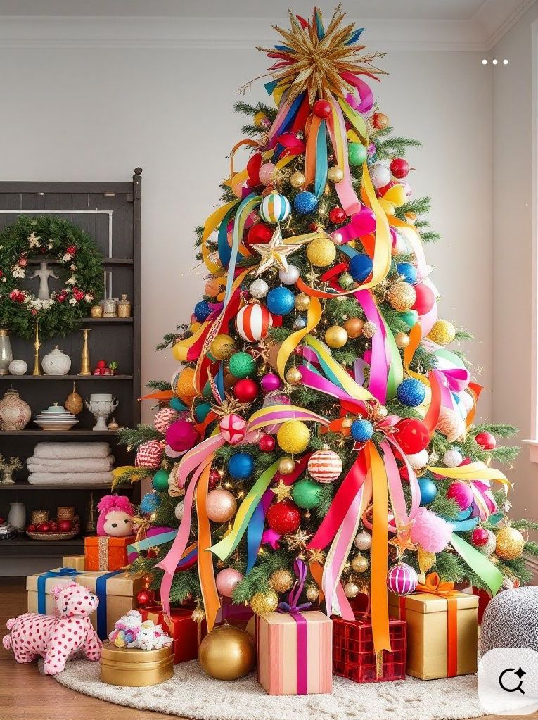 10 Cozy Christmas Living Rooms Without Red Decor - 8. Bright and Playful 1