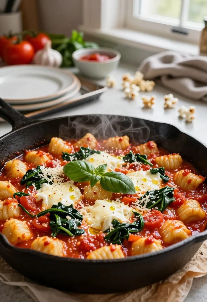 5 Perfect Movie-Night Pairings with Easy One-Pan Recipes - 4. Rainy-Day Classic: One-Pan Creamy Tomato Basil Gnocchi 1