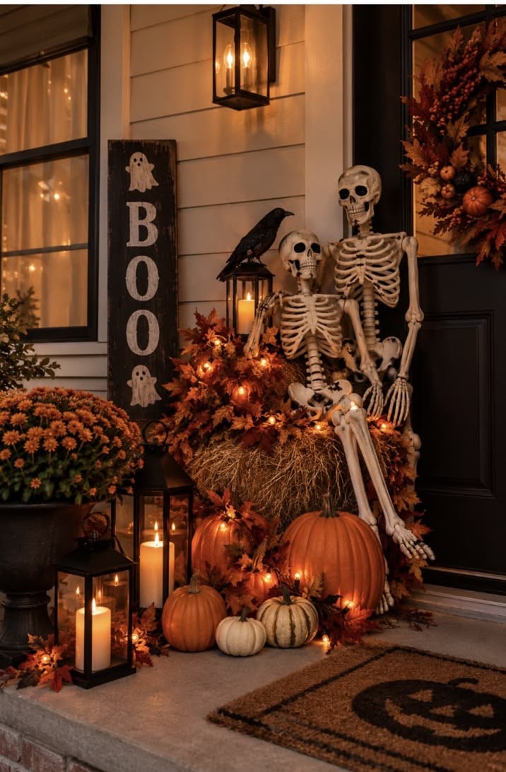 The Ultimate Halloween Day Planner: A Spooky Morning-to-Night Schedule You’ll Want to Copy! - 4. Refresh the Porch and Entryway Before Guests Arrive 1